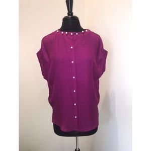 Purple button up